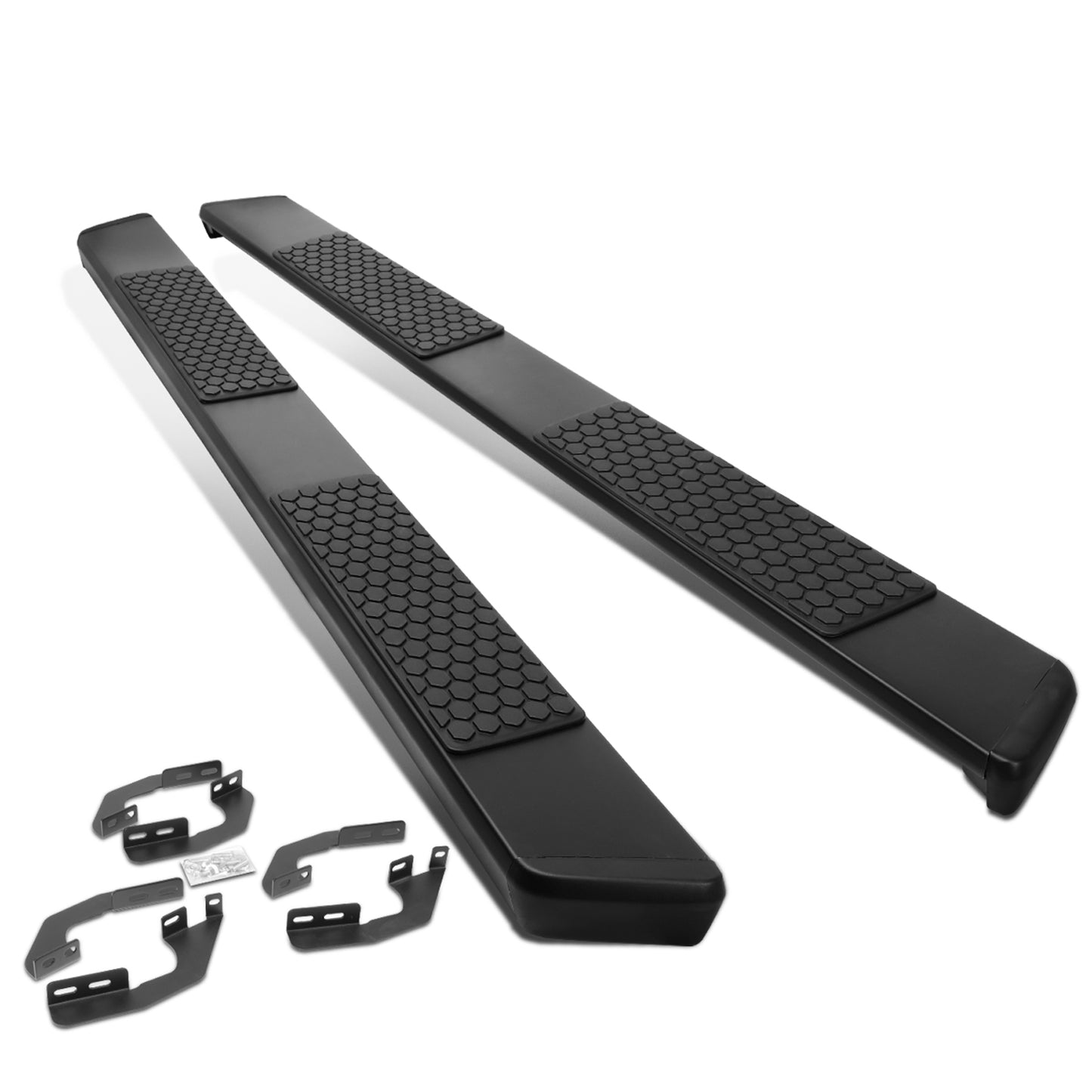 ESTRIBOS 5.5" - HONEYCOMB STEP PAD - 05-21 TOYOTA TACOMA - DOUBLE CAB - BLACK