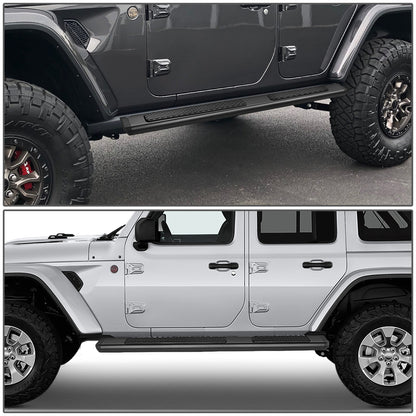 ESTRIBOS 6" - OE TUBULAR SIDE STEPS - 18-22 JEEP WRANGLER JL 4DR - BLACK