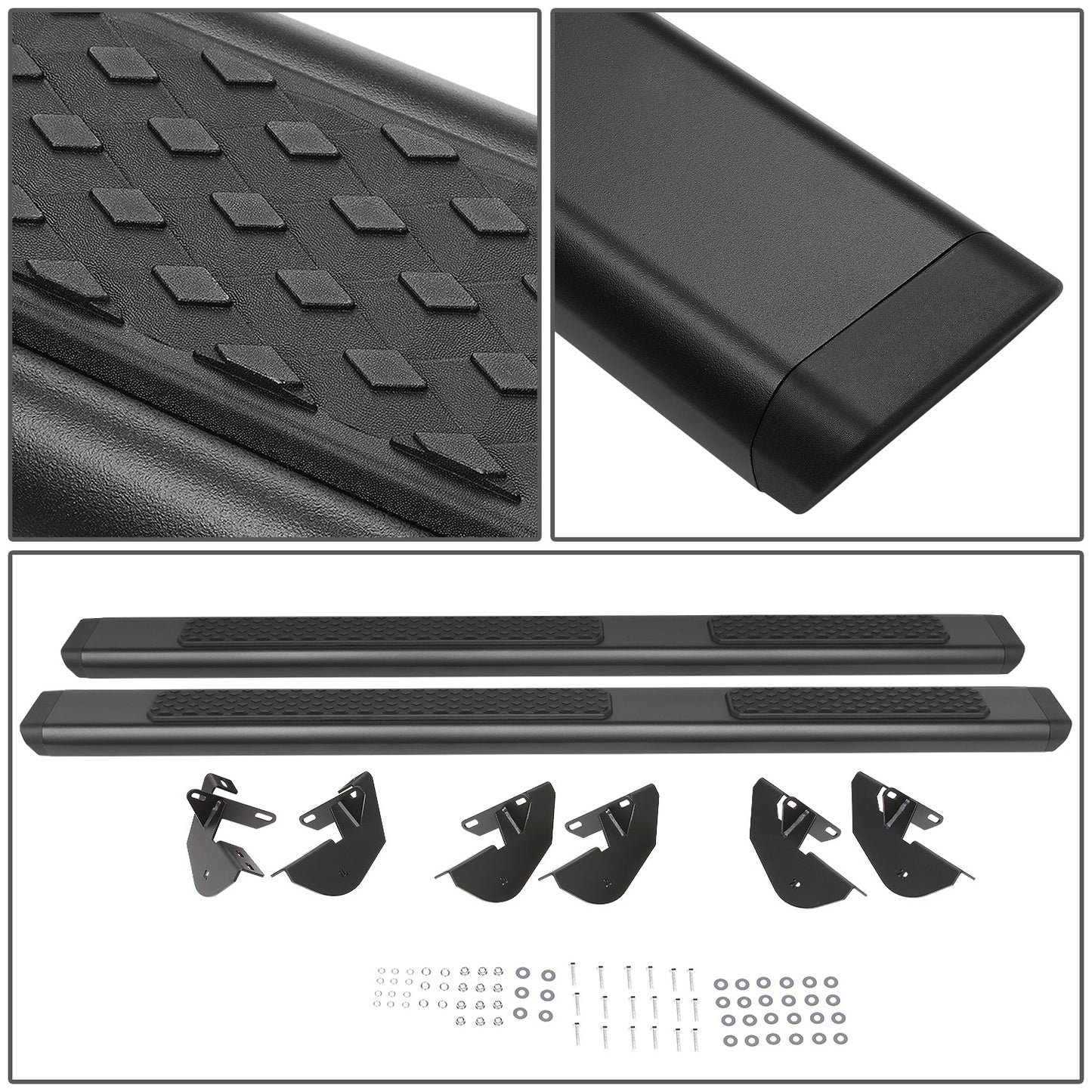 ESTRIBOS 6" - OE TUBULAR SIDE STEPS - 07-17 JEEP WRANGLER JK 4DR / 2018 JEEP WRANGLER JK 4DR (FITS WRANGLER JK MODEL ONLY. DOES NOT FIT 2018 WRANGLER JL) - BLACK