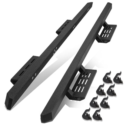 ESTRIBOS 4.75" - CHEVY SILVERADO 1500 CREW CAB 07-18/CHEVY SILVERADO 2500HD 3500HD CREW CAB 07-19/GMC SIERRA 1500 CREW CAB 07-18/GMC SIERRA 2500HD 3500HD CREW CAB 07-19/DOES NOT FIT DIESEL MODELS EQUIPPED WITH DEF TANK - BLACK