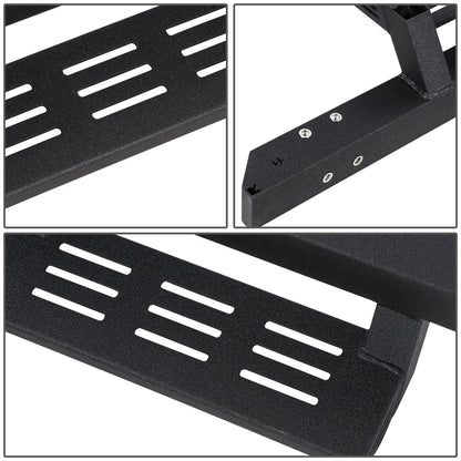 ESTRIBOS 4.75" - CHEVY SILVERADO 1500 CREW CAB 19-22/CHEVY SILVERADO 2500HD 3500HD CREW CAB 20-22/GMC SIERRA 1500 CREW CAB 19-22/GMC SIERRA 2500HD 3500HD CREW CAB 20-22 - EXCLUDES 2019 LD / LIMITED MODELS,INCLUDES DIESEL MODELS - MILD STEEL -  BLACK