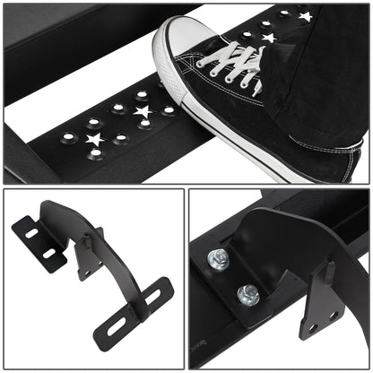 ESTRIBOS 2.75" - 09-18 DODGE RAM 1500 CREW CAB/19-22 RAM 1500 CLASSIC CREW CAB/10-22 DODGE RAM 2500 3500 CREW CAB - MILD STEEL - TEXTURED POWDER-COATED BLACK