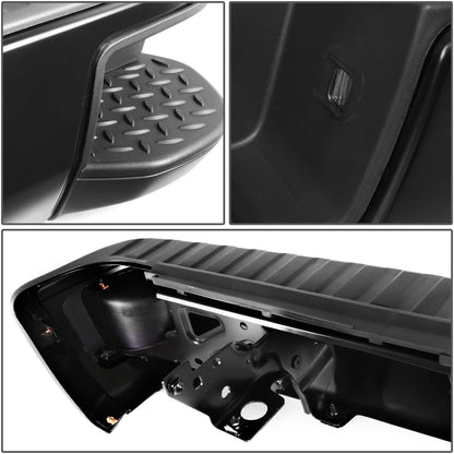 DEFENSA TRASERA 14-18 CHEVY SILVERADO 1500 GMC SIERRA 1500 - CORNER STEP MODEL W/O PARKING SENSOR HOLES - BLACK