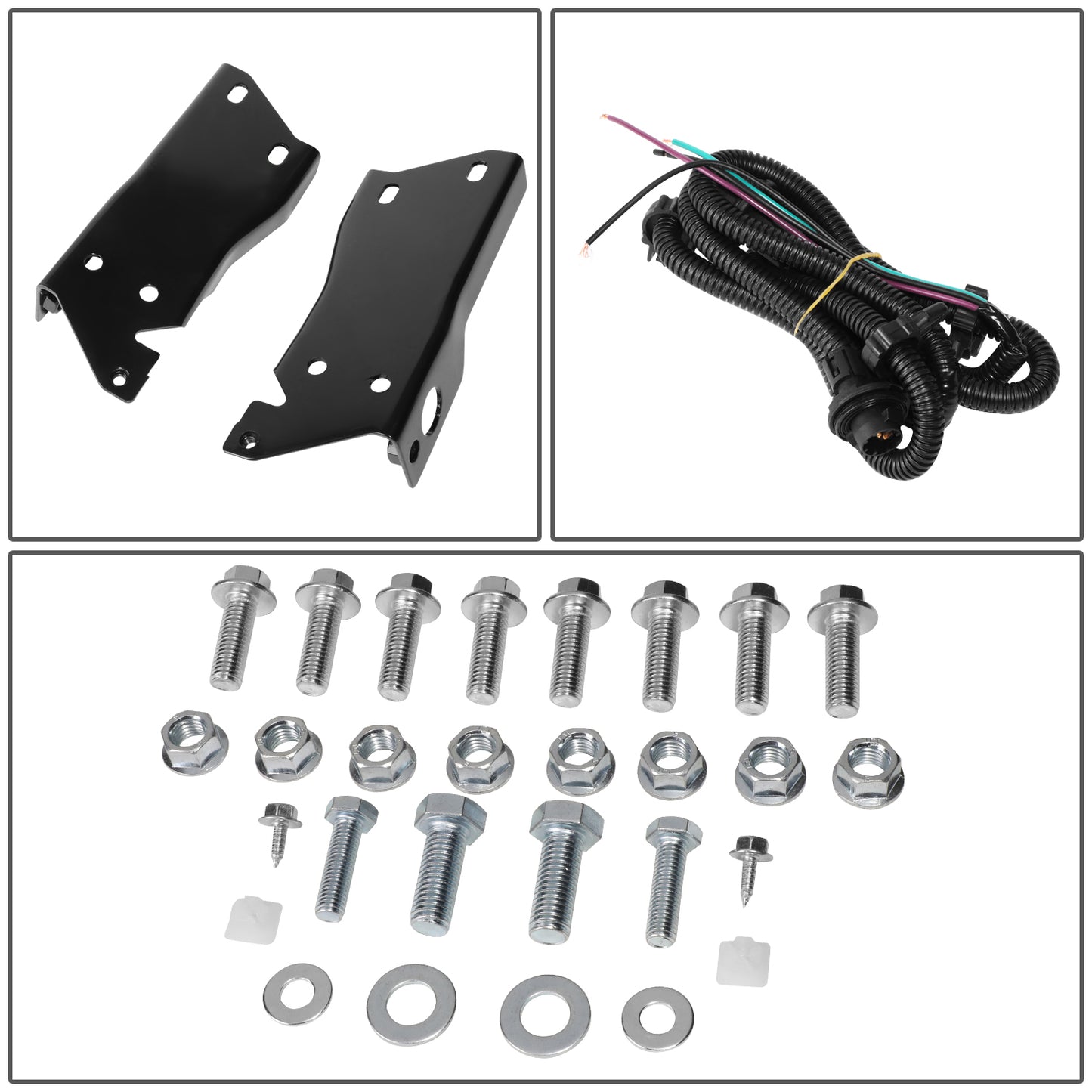 DEFENSA TRASERA 01-07 CHEVY SILVERADO GMC SIERRA 2500HD 3500 CLASSIC - W/O PARKING SENSOR HOLES - W/ LICENSE PLATE LIGHTS - FITS MODELS W/O REAR PARKING SENSORS - CHROME/STEEL