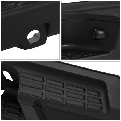 DEFENSA TRASERA 07-10 CHEVROLET SILVERADO 2500 HD / 07-10 CHEVROLET SILVERADO 3500 HD / 07-10 GMC SIERRA 2500 HD / 07-10 GMC SIERRA 3500 HD - WITH REAR PARKING SENSOR HOLES - FITS MODELS WITH SINGLE REAR WHEELS - BLACK