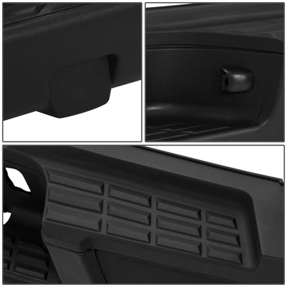 DEFENSA TRASERA 11-14 CHEVROLET SILVERADO 2500 HD / 11-14 CHEVROLET SILVERADO 3500 HD / 11-14 GMC SIERRA 2500 HD / 11-14 GMC SIERRA 3500 HD - WITHOUT REAR PARKING SENSOR HOLES - FITS MODELS WITH SINGLE REAR WHEELS - BLACK