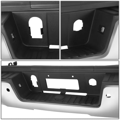 DEFENSA TRASERA 15-19 SILVERADO SIERRA 2500 3500?CHROME WITH SENSOR HOLE?WITHOUT HITCH DRAW BAR?