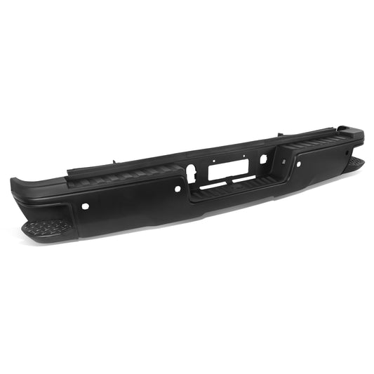 DEFENSA TRASERA 15-19 SILVERADO SIERRA 2500 3500?BLACK WITH SENSOR HOLE?WITHOUT HITCH DRAW BAR?
