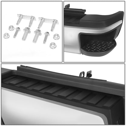 DEFENSA TRASERA 15-19 SILVERADO SIERRA 2500 3500?CHROME WITHOUT SENSOR HOLE?WITHOUT HITCH DRAW BAR?