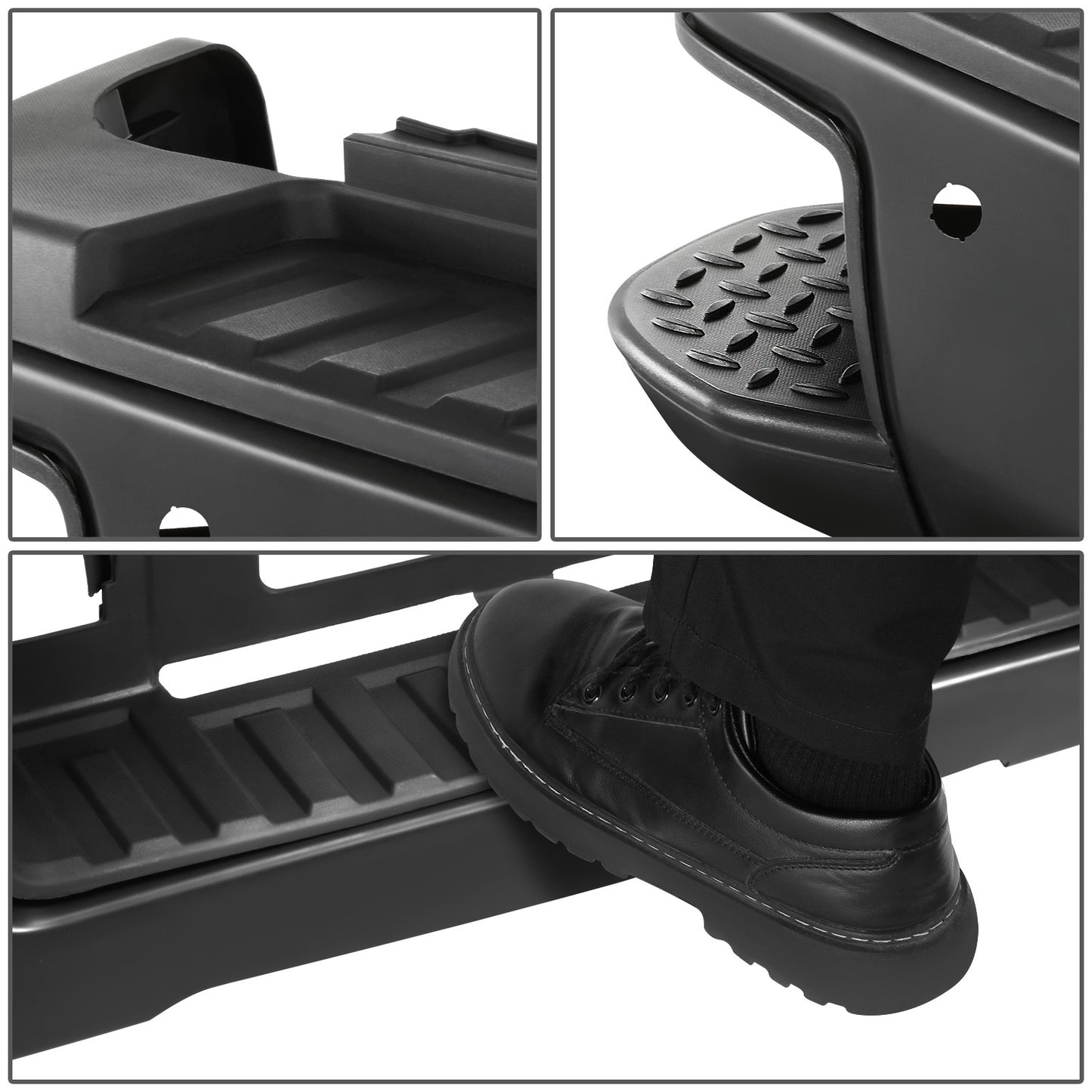 DEFENSA TRASERA 15-19 SILVERADO SIERRA 2500 3500?BLACK WITH SENSOR HOLE?WITH HITCH DRAW BAR?