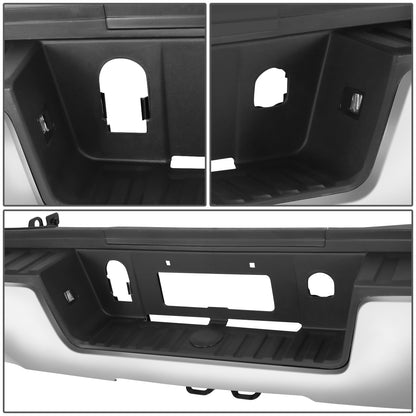 DEFENSA TRASERA 15-19 SILVERADO SIERRA 2500 3500?CHROME WITHOUT SENSOR HOLE?WITH HITCH DRAW BAR?