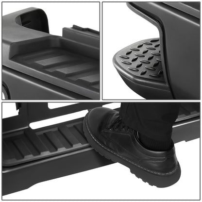 DEFENSA TRASERA 15-19 SILVERADO SIERRA 2500 3500?BLACK WITHOUT SENSOR HOLE?WITH HITCH DRAW BAR?