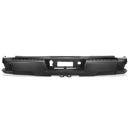 DEFENSA TRASERA 15-19 SILVERADO SIERRA 2500 3500?BLACK WITHOUT SENSOR HOLE?WITH HITCH DRAW BAR?