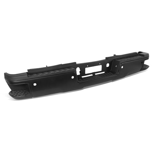 DEFENSA TRASERA 15-19 SILVERADO SIERRA 2500 3500?BLACK WITH SENSOR HOLE?WITHOUT HITCH DRAW BAR?