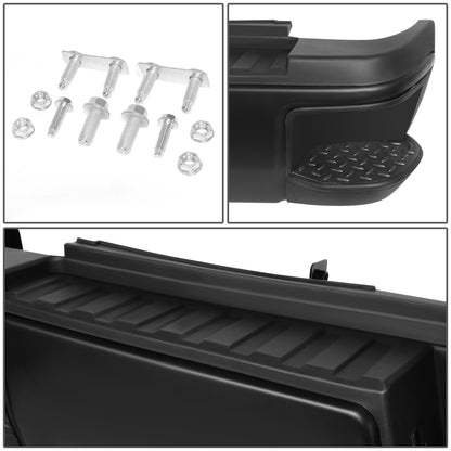 DEFENSA TRASERA 15-19 SILVERADO SIERRA 2500 3500?BLACK WITHOUT SENSOR HOLE?WITHOUT HITCH DRAW BAR?