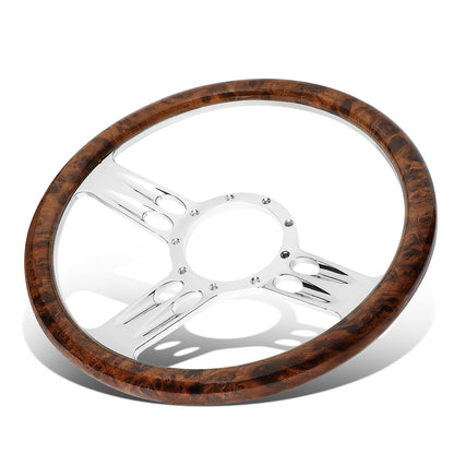 VOLANTE STEERING WHEEL - BANJO STYLE STEERING WHEEL - WOODEN T2 STYLE