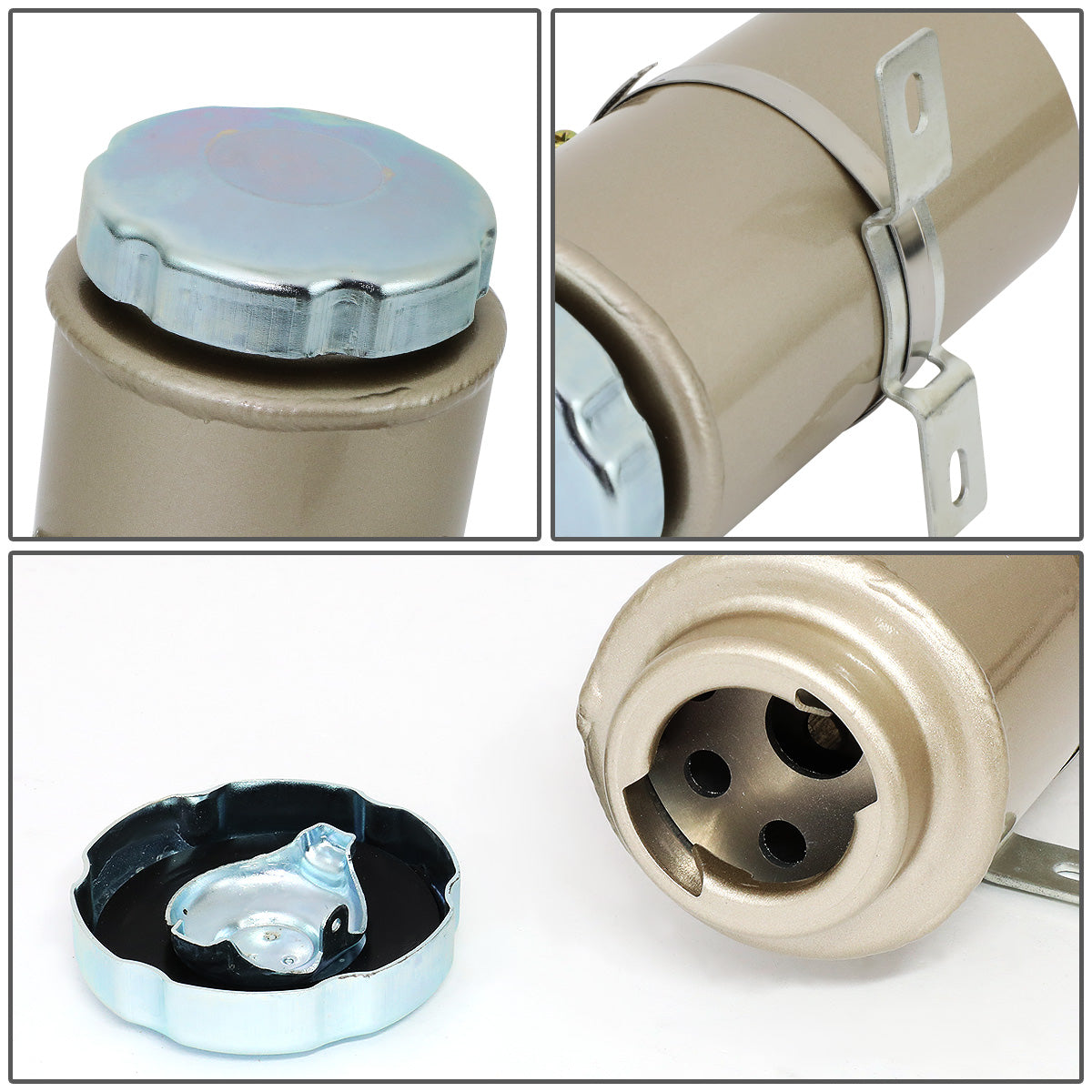 DEPOSITO DE ALUMINIO ALUMINUM - UNIVERSAL POWER STEERING RESERVOIR - MODIFICATIONS REQUIRED FOR INSTALLATION