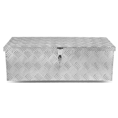CAJA DE HERRAMIENTAS UNIVERSAL - TRUCK / TRAILER - W/ LOCK & KEY - ALUMINUM - 30" X 13" X 10" - SILVER