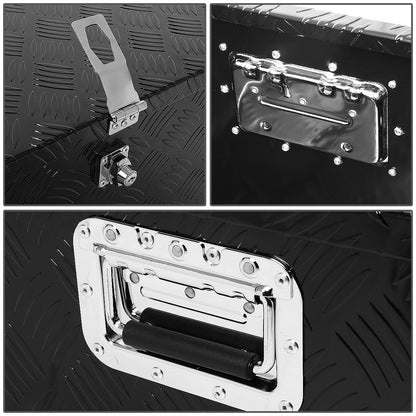 CAJA DE HERRAMIENTAS UNIVERSAL - TRUCK / TRAILER - W/ LOCK & KEY - ALUMINUM - 30" X 13" X 10" - BLACK