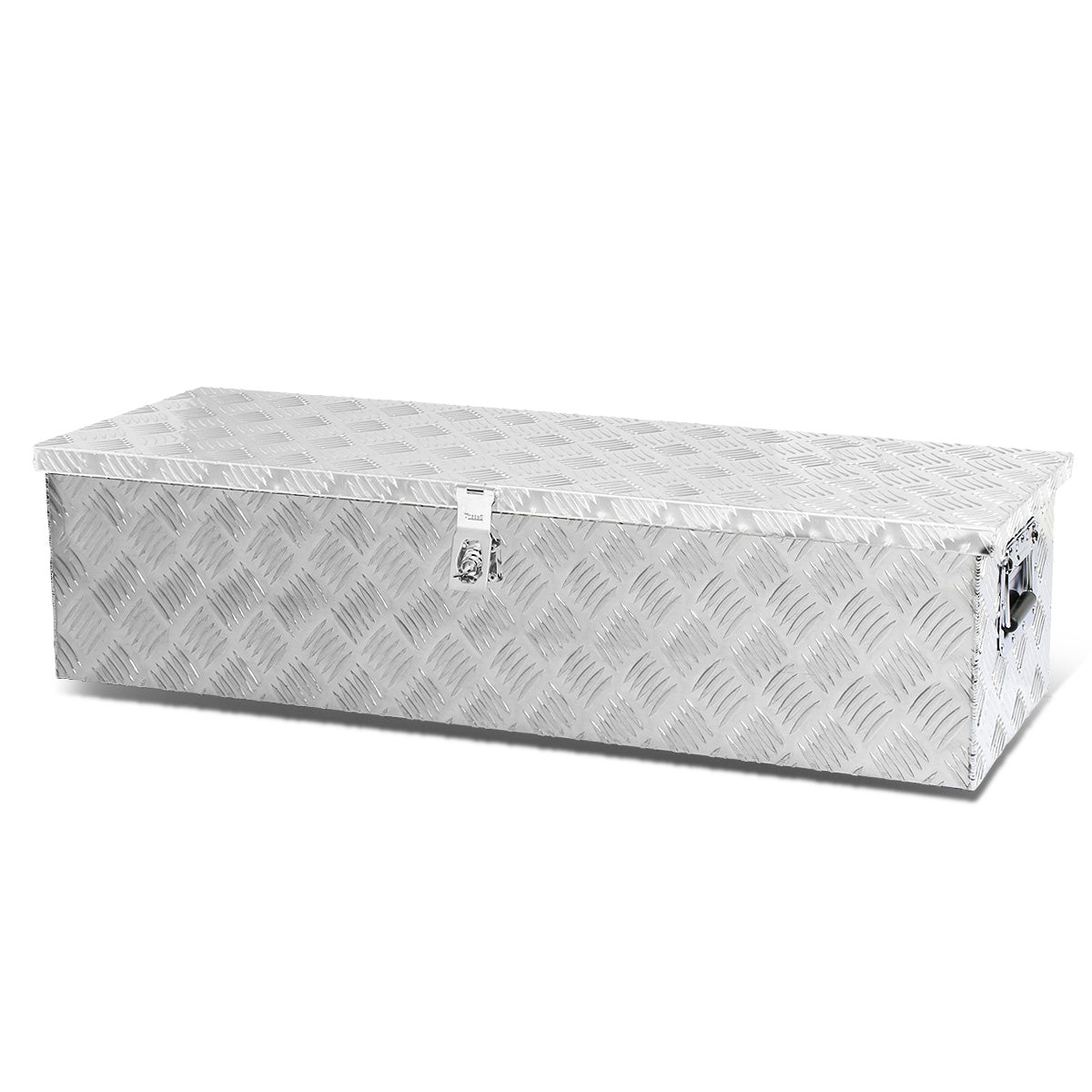 CAJA DE HERRAMIENTAS UNIVERSAL - TRUCK / TRAILER - W/ LOCK & KEY - ALUMINUM - 39" X 13" X 10" - SILVER