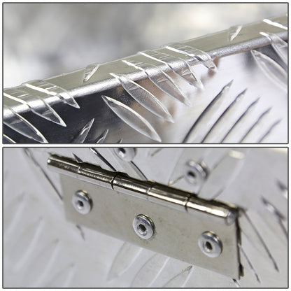 CAJA DE HERRAMIENTAS UNIVERSAL - TRUCK / TRAILER - W/ LOCK & KEY - ALUMINUM - 39" X 13" X 10" - SILVER