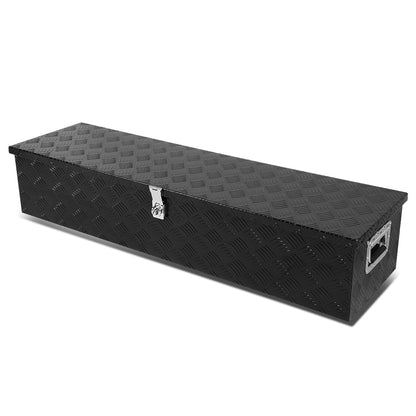 CAJA DE HERRAMIENTAS UNIVERSAL - TRUCK / TRAILER - W/ LOCK & KEY - ALUMINUM - 50" X 13" X 10" - BLACK