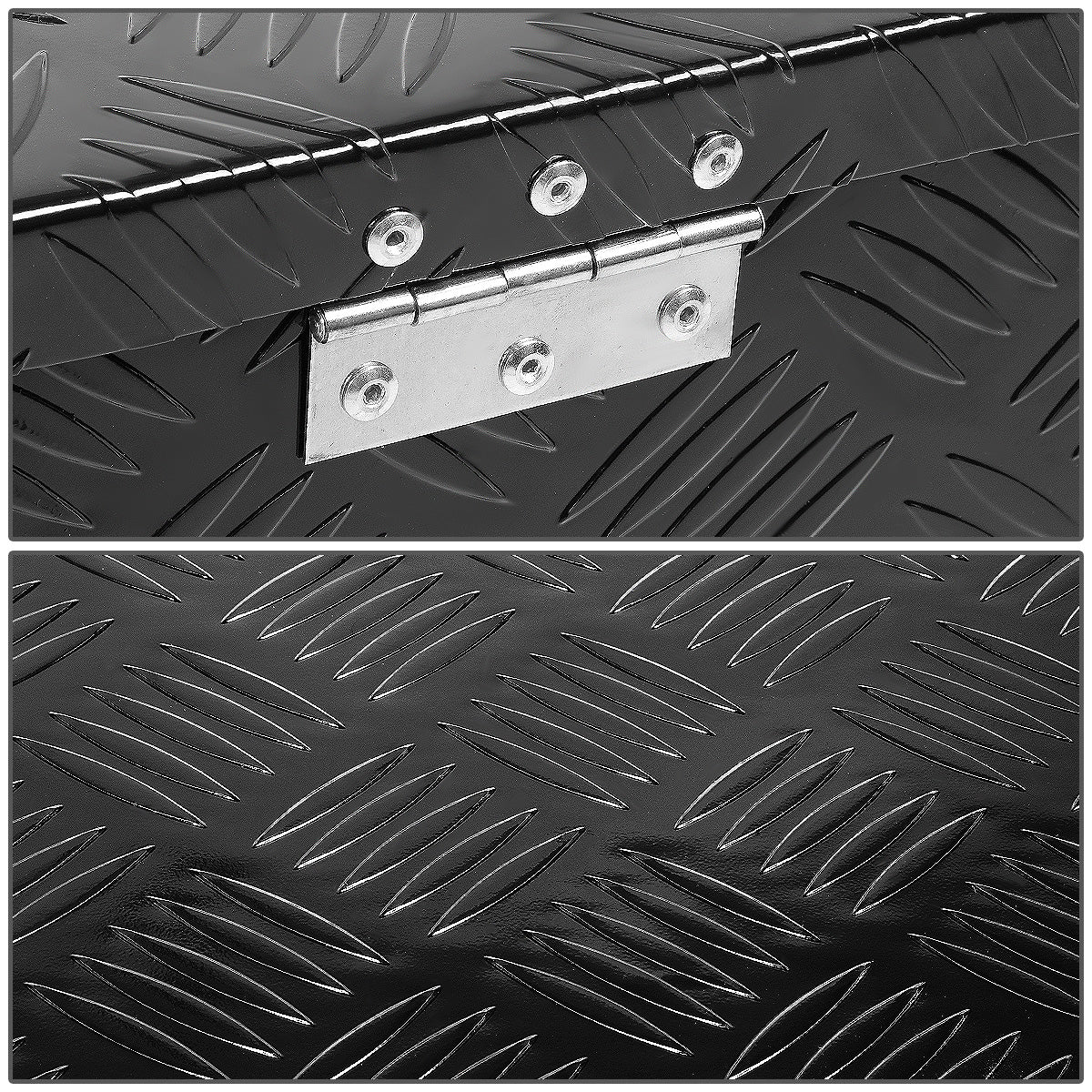 CAJA DE HERRAMIENTAS UNIVERSAL - TRUCK / TRAILER - W/ LOCK & KEY - ALUMINUM - 50" X 13" X 10" - BLACK