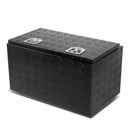 CAJA DE HERRAMIENTAS UNIVERSAL - TRUCK / TRAILER - W/ LOCK & KEY - ALUMINUM - 30" X 18" X 17" - BLACK