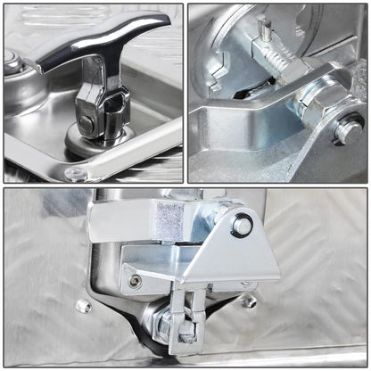 CAJA DE HERRAMIENTAS UNIVERSAL - TRUCK / TRAILER - W/ LOCK & KEY - ALUMINUM - 36" X 18" X 17" - SILVER