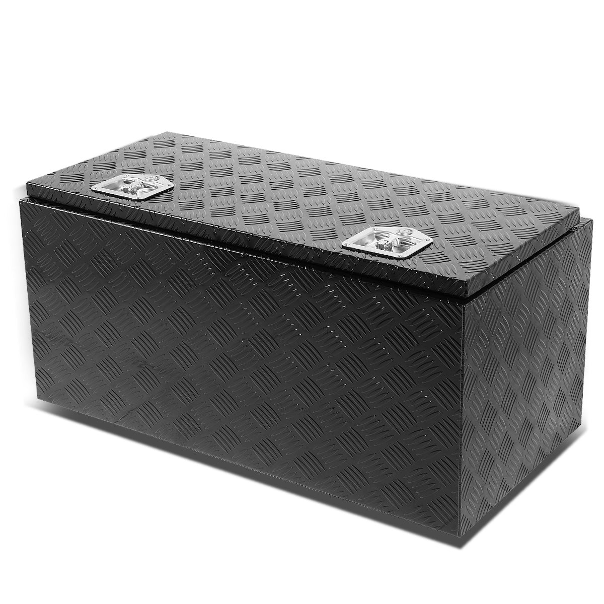 CAJA DE HERRAMIENTAS UNIVERSAL - TRUCK / TRAILER - W/ LOCK & KEY - ALUMINUM - 36" X 18" X 17" - BLACK