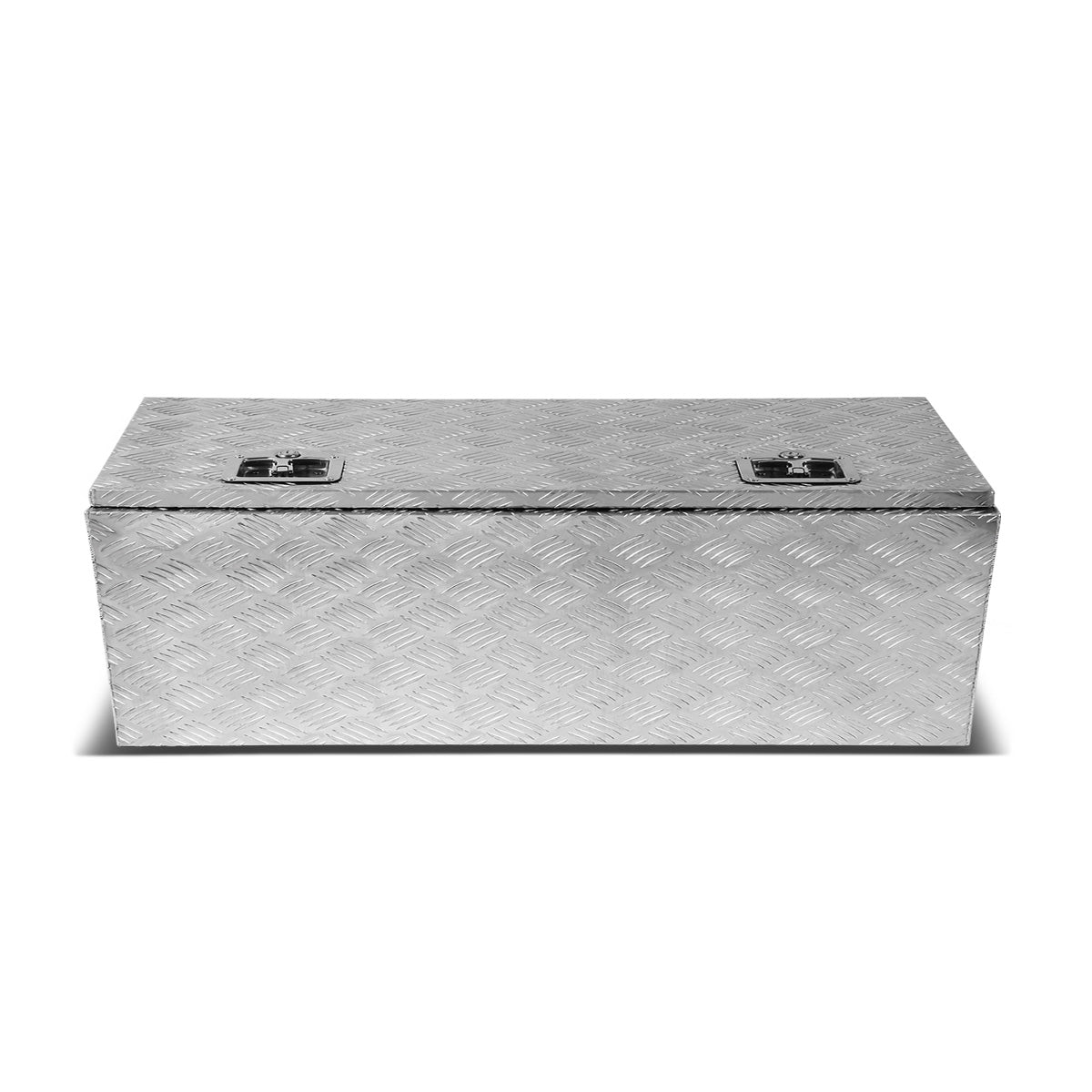 CAJA DE HERRAMIENTAS UNIVERSAL - TRUCK / TRAILER - W/ LOCK & KEY - ALUMINUM - 42" X 18" X 17" - SILVER