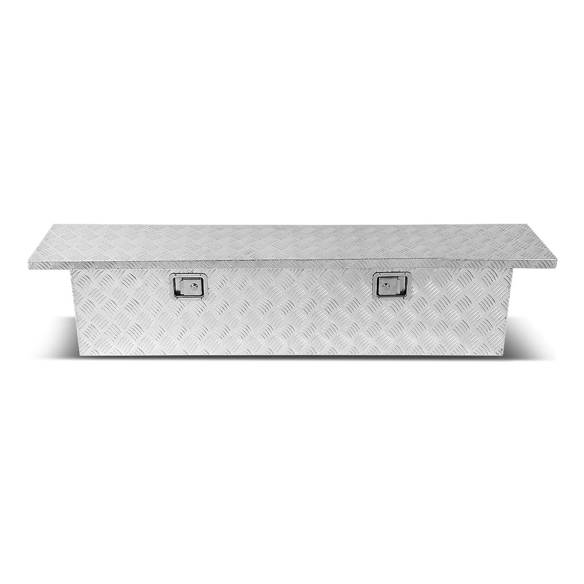 CAJA DE HERRAMIENTAS TRUCK CROSSOVER - W/ LOCK & KEY - ALUMINUM - 60" X 12" X 14" - SILVER