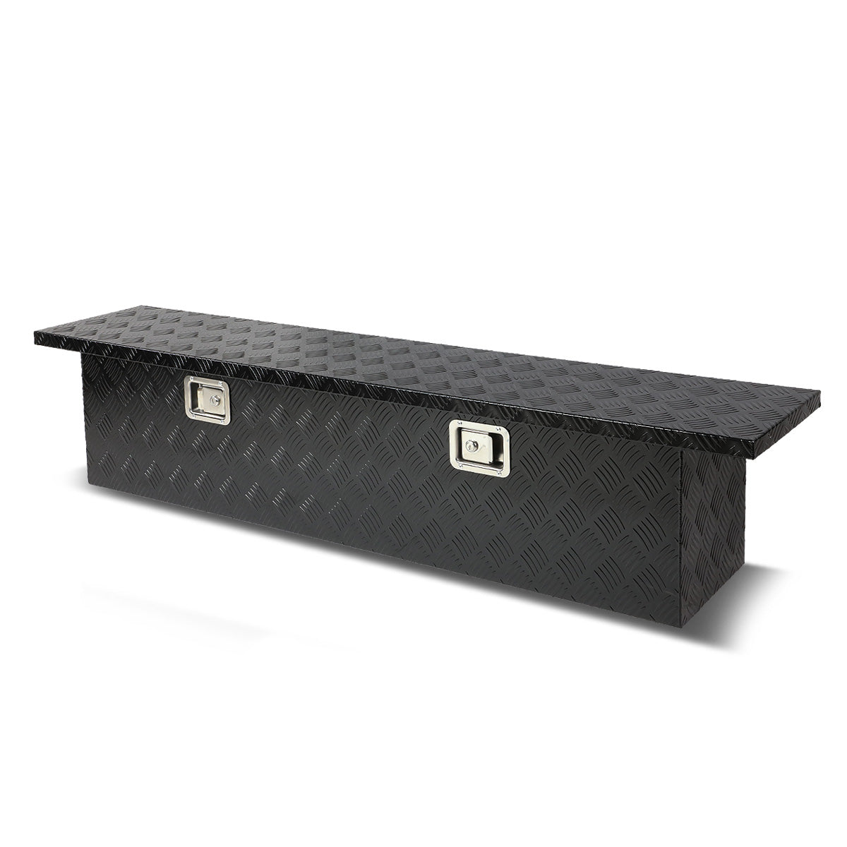 CAJA DE HERRAMIENTAS TRUCK CROSSOVER - W/ LOCK & KEY - ALUMINUM - 60" X 12" X 14" - BLACK