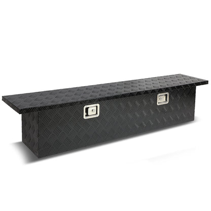 CAJA DE HERRAMIENTAS TRUCK CROSSOVER - W/ LOCK & KEY - ALUMINUM - 63" X 12" X 14" - BLACK
