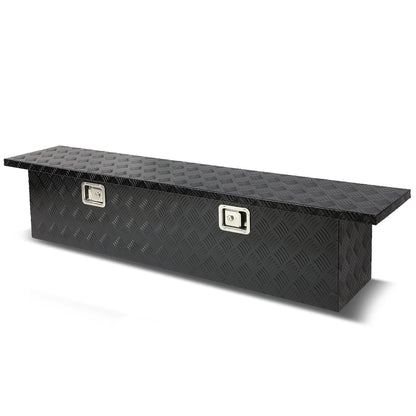 CAJA DE HERRAMIENTAS TRUCK CROSSOVER - W/ LOCK & KEY - ALUMINUM - 63" X 12" X 14" - BLACK