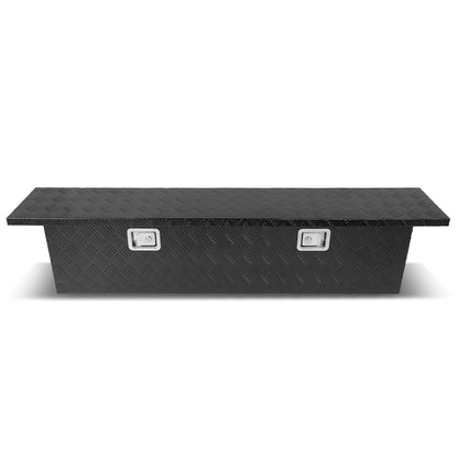 CAJA DE HERRAMIENTAS TRUCK CROSSOVER - W/ LOCK & KEY - ALUMINUM - 63" X 12" X 14" - BLACK