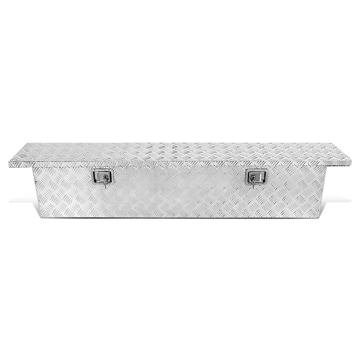 CAJA DE HERRAMIENTAS TRUCK CROSSOVER - W/ LOCK & KEY - ALUMINUM - 69" X 12" X 14" - SILVER