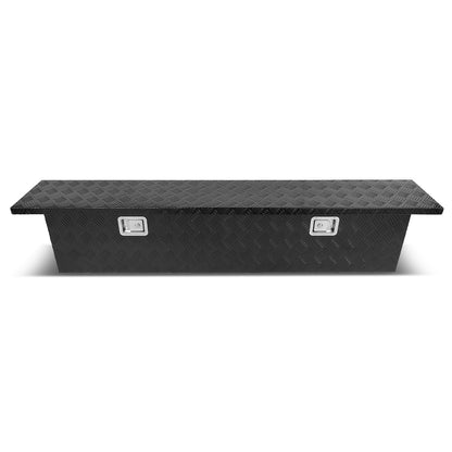 CAJA DE HERRAMIENTAS TRUCK CROSSOVER - W/ LOCK & KEY - ALUMINUM - 69" X 12" X 14" - BLACK