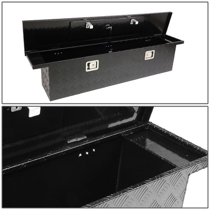CAJA DE HERRAMIENTAS TRUCK CROSSOVER - W/ LOCK & KEY - ALUMINUM - 69" X 12" X 14" - BLACK