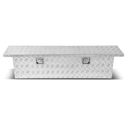 CAJA DE HERRAMIENTAS TRUCK CROSSOVER - W/ LOCK & KEY - ALUMINUM - 69" X 12" X 15.5" - SILVER