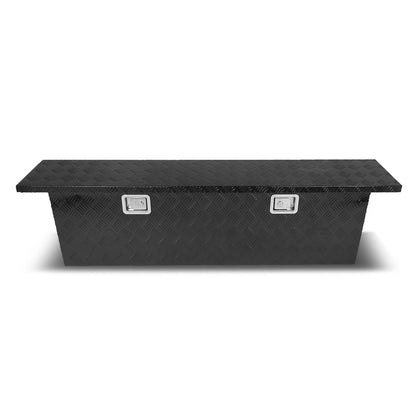 CAJA DE HERRAMIENTAS TRUCK CROSSOVER - W/ LOCK & KEY - ALUMINUM - 69" X 12" X 15.5" - BLACK