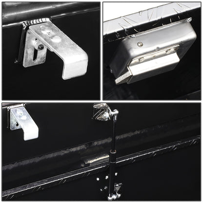 CAJA DE HERRAMIENTAS TRUCK CROSSOVER - W/ LOCK & KEY - ALUMINUM - 69" X 12" X 15.5" - BLACK