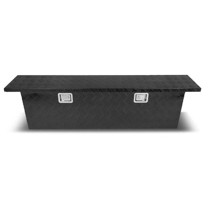 CAJA DE HERRAMIENTAS TRUCK CROSSOVER - W/ LOCK & KEY - ALUMINUM - 63" X 12" X 16" - BLACK