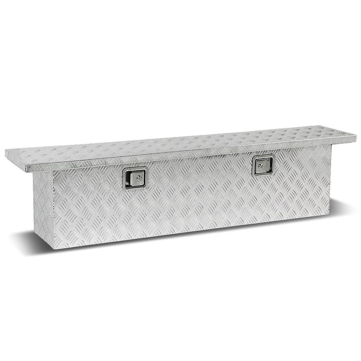 CAJA DE HERRAMIENTAS TRUCK CROSSOVER - W/ LOCK & KEY - ALUMINUM - 69" X 12" X 16" - SILVER