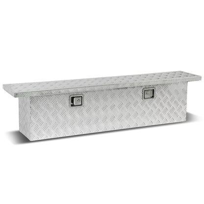 CAJA DE HERRAMIENTAS TRUCK CROSSOVER - W/ LOCK & KEY - ALUMINUM - 69" X 12" X 16" - SILVER