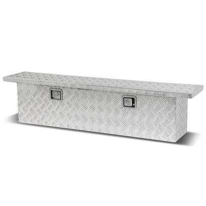 CAJA DE HERRAMIENTAS TRUCK CROSSOVER - W/ LOCK & KEY - ALUMINUM - 69" X 12" X 16" - SILVER