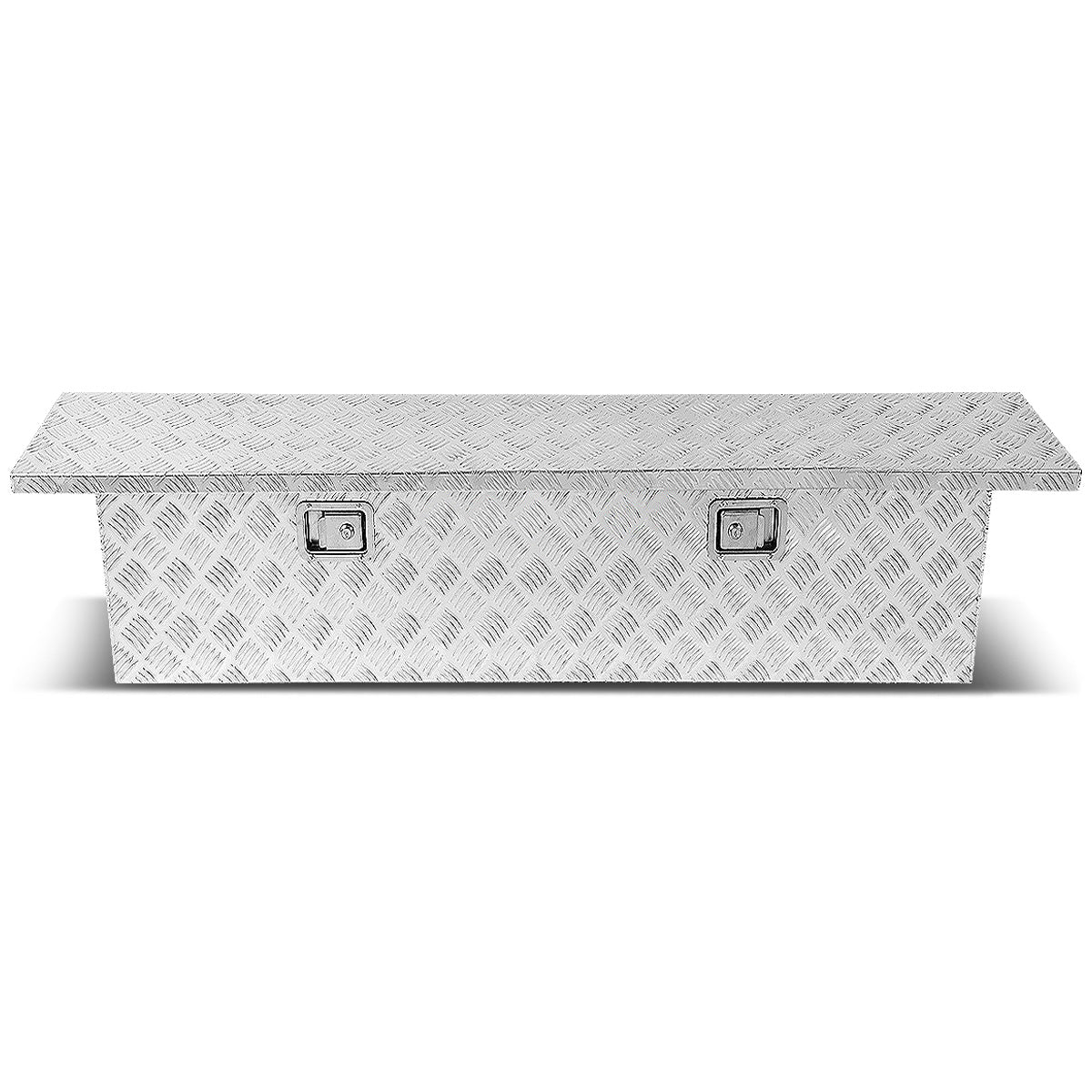 CAJA DE HERRAMIENTAS TRUCK CROSSOVER - W/ LOCK & KEY - ALUMINUM - 69" X 12" X 16" - SILVER