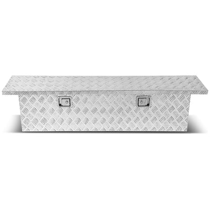 CAJA DE HERRAMIENTAS TRUCK CROSSOVER - W/ LOCK & KEY - ALUMINUM - 69" X 12" X 16" - SILVER