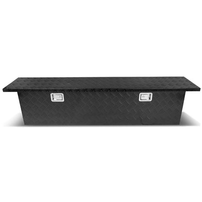 CAJA DE HERRAMIENTAS TRUCK CROSSOVER - W/ LOCK & KEY - ALUMINUM - 69" X 12" X 16" - BLACK