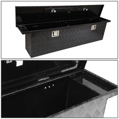CAJA DE HERRAMIENTAS TRUCK CROSSOVER - W/ LOCK & KEY - ALUMINUM - 69" X 12" X 16" - BLACK